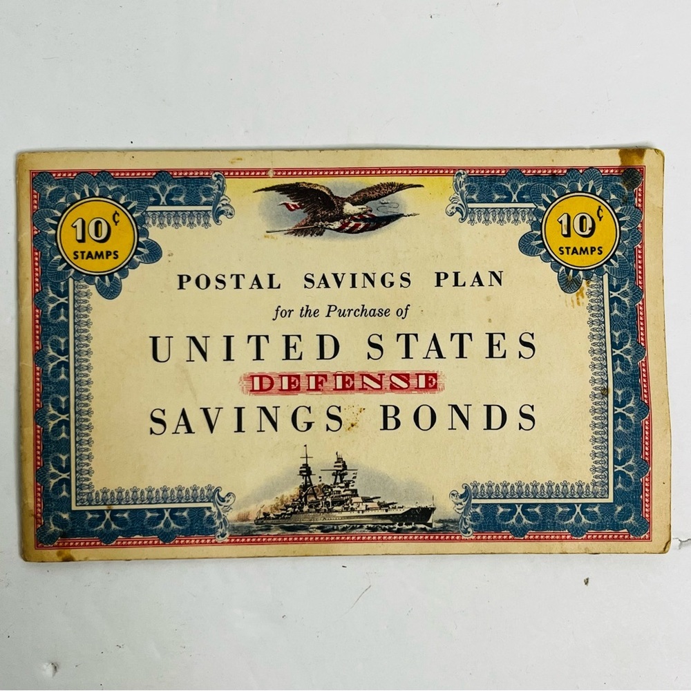 us w57 2 in postal savings‎ booklet form ps33-10a savings stamps 1941